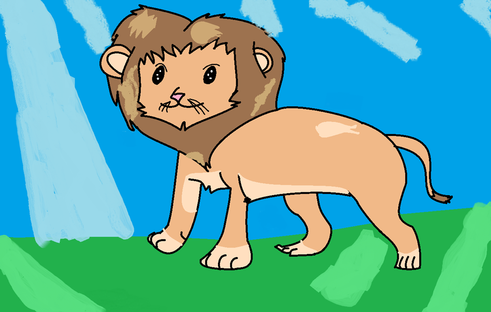 Max dibuja un León